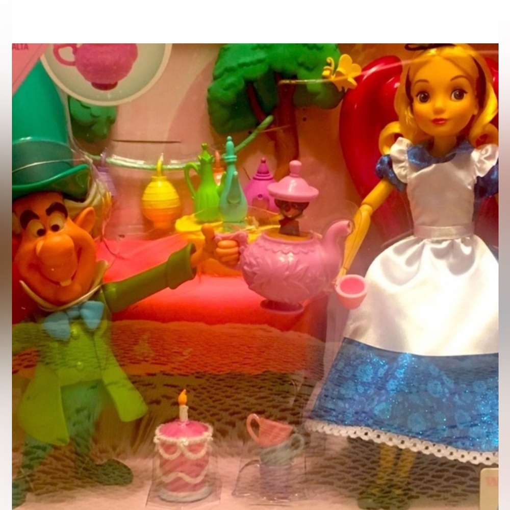 Disney’s Alice in Wonderland and The Mad Hatter’s tea party.